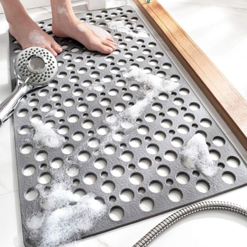 Natural Solid Wood Slat Bathroom Mat